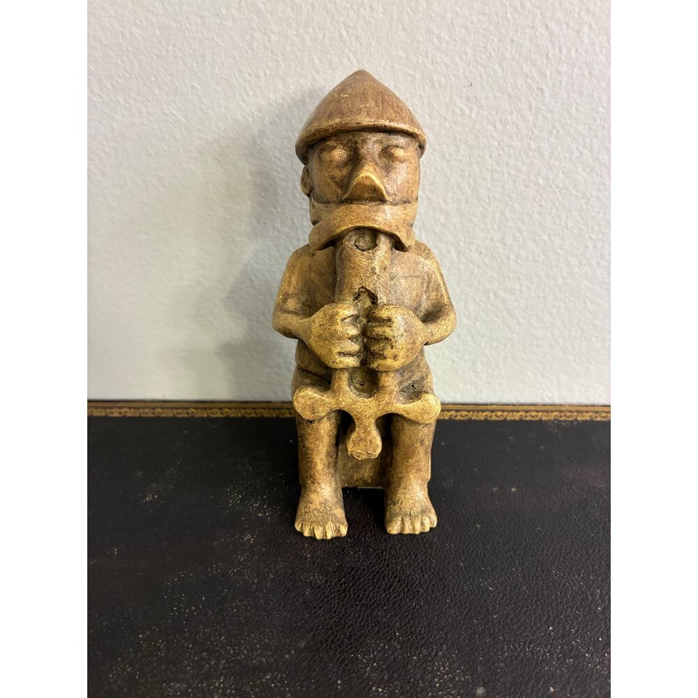 Vintage Thor Figurine Resin Norse God Statue Eyrarland Style Norway Viking
